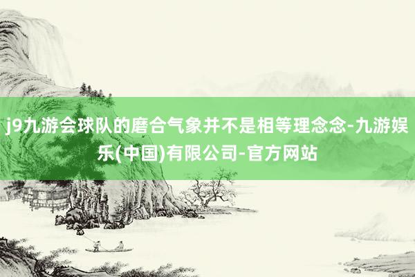 j9九游会球队的磨合气象并不是相等理念念-九游娱乐(中国)有限公司-官方网站