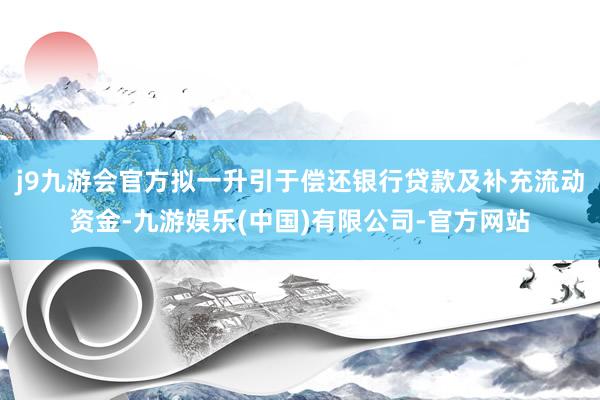 j9九游会官方拟一升引于偿还银行贷款及补充流动资金-九游娱乐(中国)有限公司-官方网站