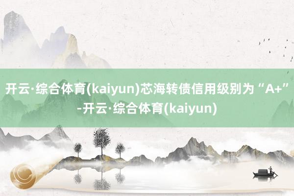 开云·综合体育(kaiyun)芯海转债信用级别为“A+”-开云·综合体育(kaiyun)